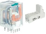 Przekaźnik elektromagnetyczny, przemysłowy R4N-2014-23-5230-WT + Gniazdo wtykowe GZM4-SZARE do Przekaźnika R4 szare