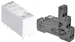 Przekaźnik miniaturowy RM84-2012-35-5024 elektromagnetyczny, styki: 2P, cewka: 24VAC, prąd obciążeniowy: 8A, raster 5mm + Gniazdo wtykowe GZM80-SZARE do Przekaźnika RM84, RM85, RM87L, RM87P