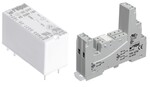Przekaźnik miniaturowy RM85-5021-25-1012 elektromagnetyczny do obwodu drukowanego i gniazda wtykowego Wysoka odporność na prąd udarowy 80A (20 ms) + Gniazdo wtykowe GZT80-SZARE do Przekaźników RM84, RM85, RM87L, RM87P
