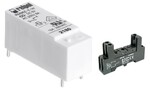 Przekaźnik miniaturowy RM96-3011-35-1012 elektromagnetyczny, do obwodu drukowanego + Gniazdo wtykowe GZ96 na szynę DIN dla Przekaźników seri RM96 1P zaciski śrubowe