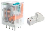 Przekaźnik elektromagnetyczny, przemysłowy R2N-2012-23-1012-WT + Gniazdo zaciskowe GZP4 PUSH-IN do R2N, R4N