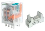 Przekaźnik elektromagnetyczny, przemysłowy R2N-2012-23-1012-WT + Gniazdo wtykowe GZT2-SZARE do Przekaźnika R2