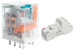 Przekaźnik elektromagnetyczny, przemysłowy R2N-2012-23-1012-WTL + Gniazdo zaciskowe GZP4 PUSH-IN do R2N, R4N