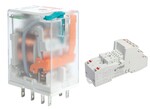 Przekaźnik elektromagnetyczny, przemysłowy R2N-2012-23-1024-WT + Gniazdo zaciskowe GZP4 PUSH-IN do R2N, R4N