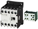 Stycznik miniaturowy, 4kW/400V, sterowanie 230VAC DILEM-01-EA(230V50HZ,240V60HZ) + Moduł styków pomocniczych 2Z 2R montowany centralnie 22DILE