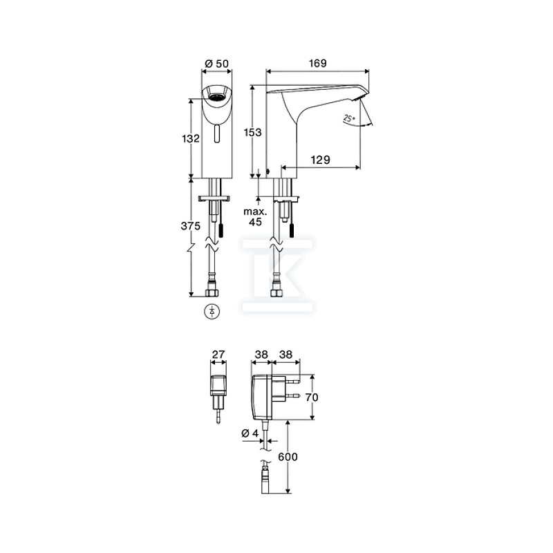 Bateria umywalkowa XERIS E2 - 002590699