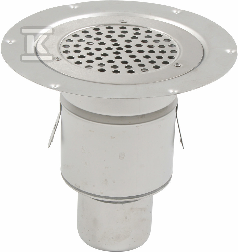 Bathroom inlet body with round grate - 260.300.075