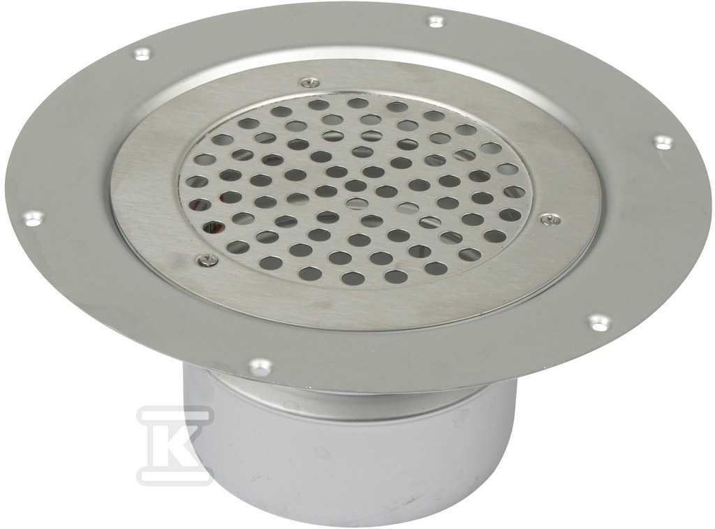 Bathroom inlet body with round grate - 260.300.110