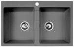 Zlewozmywak Sparta 2B 78x50 szary