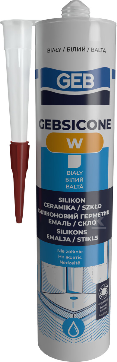 Санітарна силіконова біла карта 310 мл - 593300