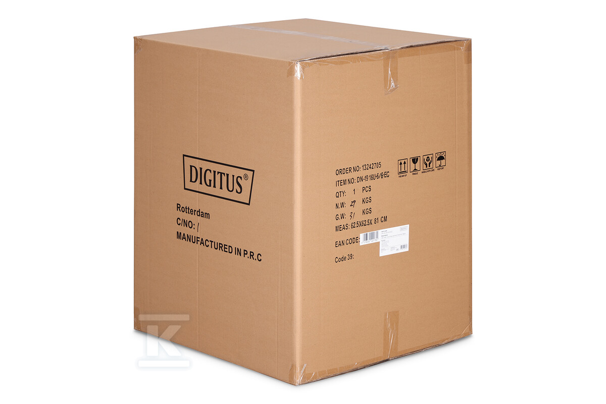 Szafa sieciowa wisząca DYNAmic 19" 16U - DN-19 16U-6/6-EC