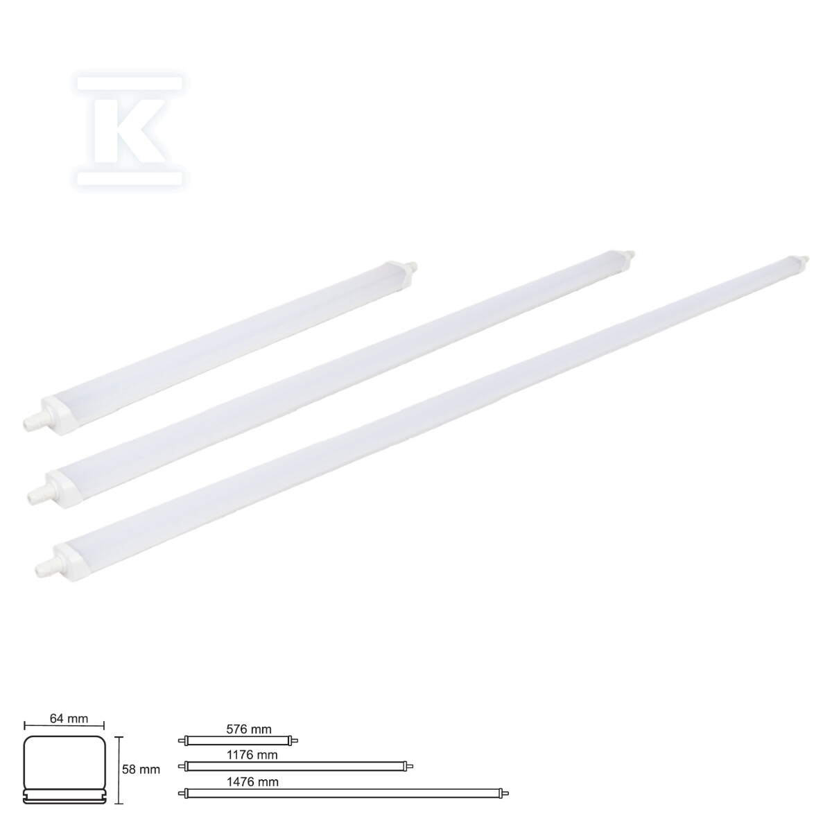 Oprawa hermetyczna LED LINEA S 80W - LHT078