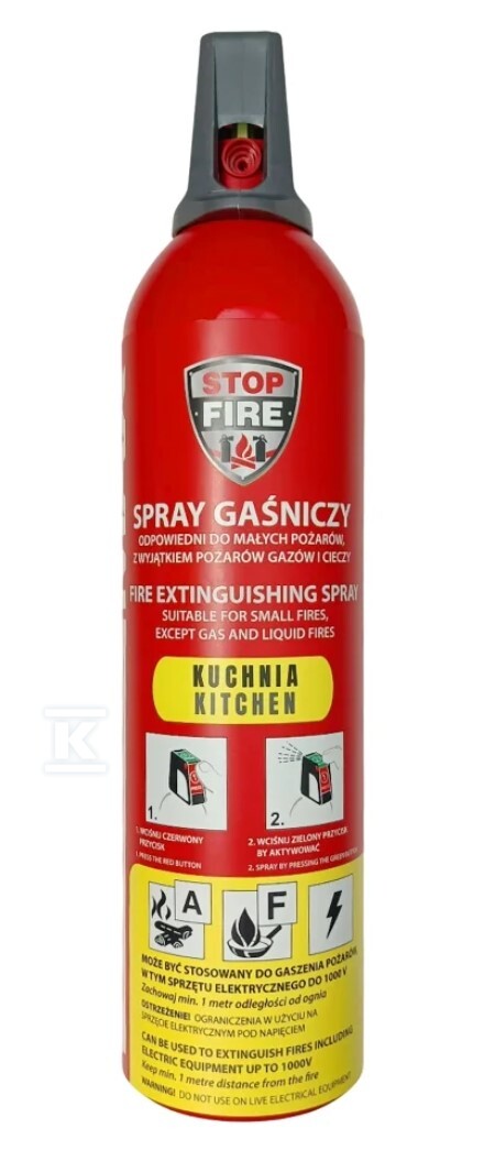 Spray gaśniczy RM 750ml KUCHNIA - SAF-SGS-750-RM-K