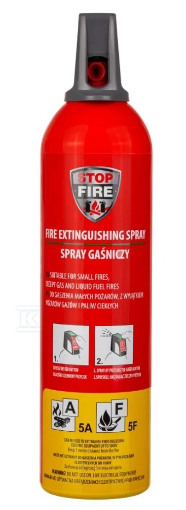 Aerosol extintor RM 750ml - SAF-SGS-750-RM-N