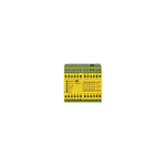 Przekaźnik bezpieczeństwa, E-Stop/bramka, okablowanie 1/2-kan. z detekcją zwarć, 7 N/O + 2 N/Z + 2 SC, start auto/monit., 24 V DC, szerokość 90 mm, zaciski śrubowe zintegrowane, sterowanie przez wyjścia SC