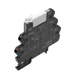 Moduł przekaźnikowy, 24 V UC ±10 %, Zielona dioda LED, 1 zestyk przełączny (AgNi), 250 V AC, 6 A, PUSH IN, TRP 24VUC 1CO