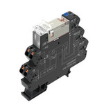 Moduł przekaźnikowy, 24 V DC ±20 %, Zielona dioda LED, 2 zestyk przełączny (AgNi), 250 V AC, 8 A, PUSH IN, TRP 24VDC 2CO