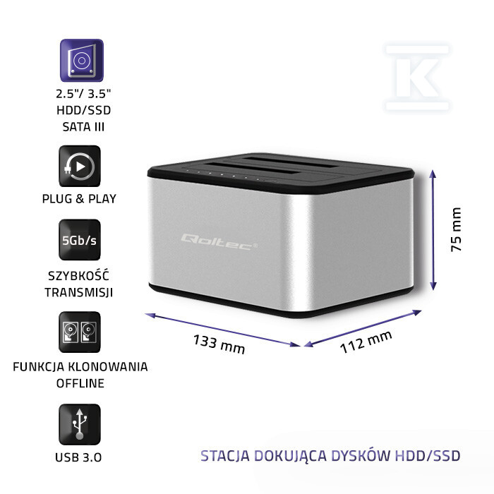 Stacja dokująca dysków 2x - 50316