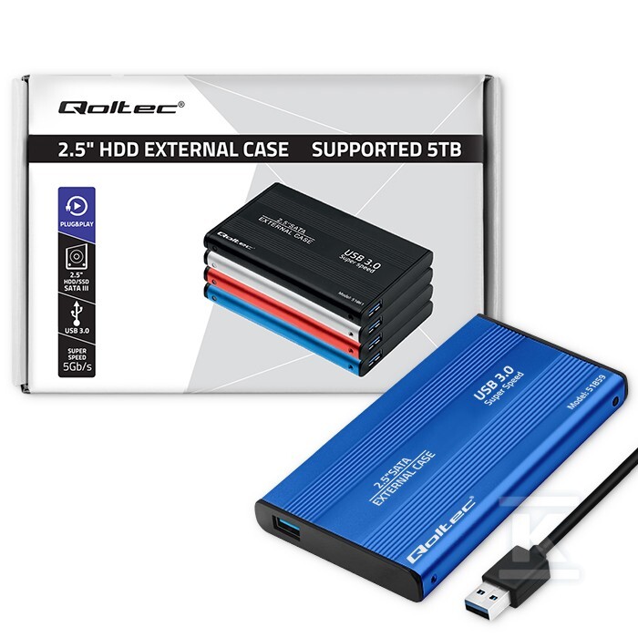 Obudowa/kieszeń do dysków HDD/SSD 2.5" - 51859