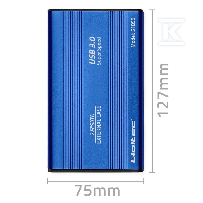 Obudowa/kieszeń do dysków HDD/SSD 2.5" - 51859