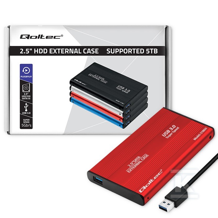 Obudowa/kieszeń do dysków HDD/SSD 2.5" - 51860