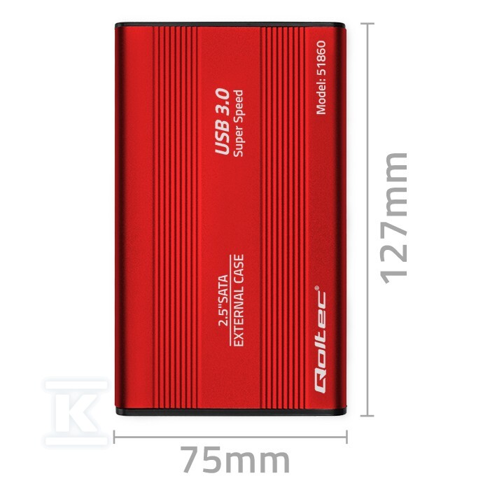 Obudowa/kieszeń do dysków HDD/SSD 2.5" - 51860