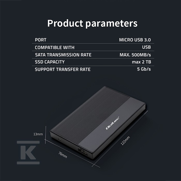Obudowa,kieszeń do dysków M.2 SATA SSD - 52277