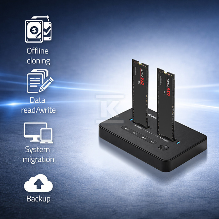 Stacja dokująca dysków SSD M.2 NVMe| - 52366