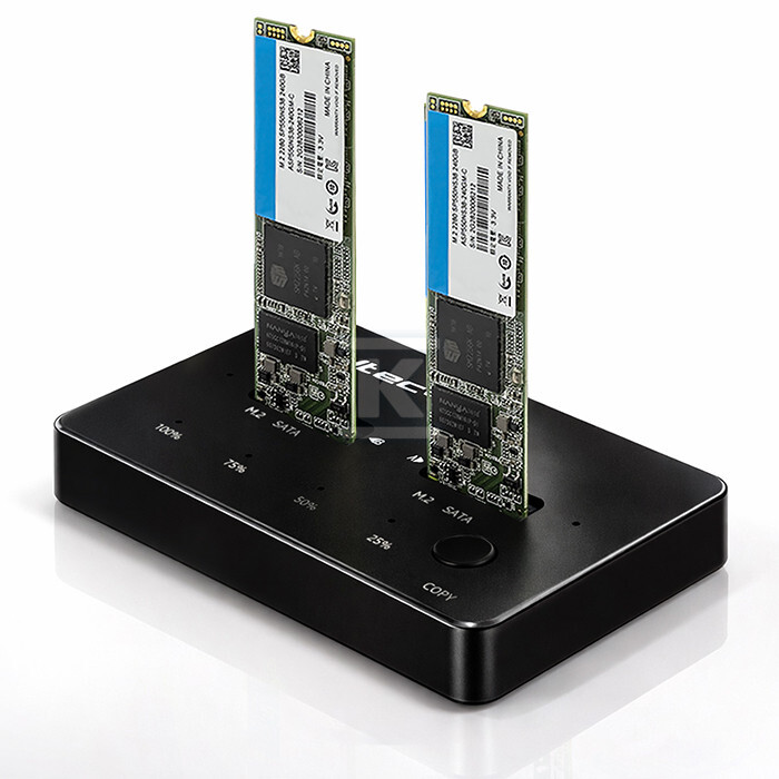 Stacja dokująca dysków 2x SSD M.2 SATA, - 50310