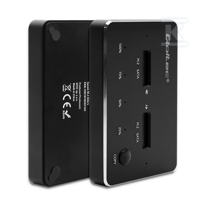 Stacja dokująca dysków 2x SSD M.2 SATA, - 50310