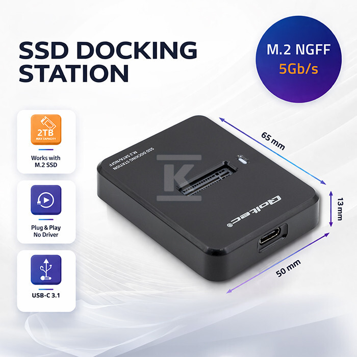 Stacja dokująca dysków SSD M.2 SATA, - 50314
