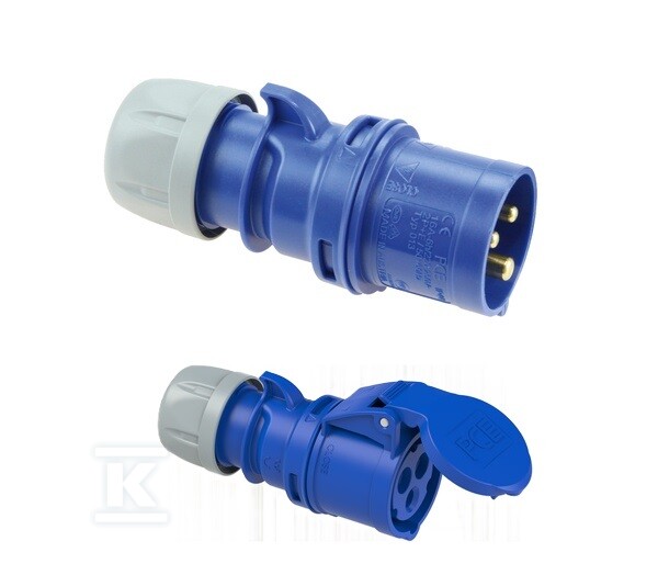 Wtyczka przenośna Shark 16A 230V 2P+Z - DPY892
