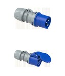 Wtyczka przenośna Turbo Shark 16A 230V 2P+Z IP44 + Gniazdo przenośne Turbo Shark 16A 230V 2P+Z IP44
