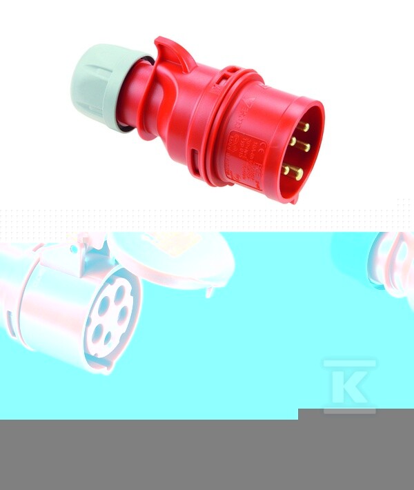 Wtyczka przenośna Shark 16A 400V 3P+Z+N - DPY894