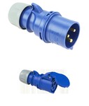 Wtyczka przenośna Shark 32A 230V 2P+Z IP44 + Gniazdo przenośne Shark 32A 230V 2P+Z IP44