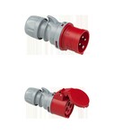 Wtyczka przenośna Turbo Shark 32A 400V 3P+Z IP44 + Gniazdo przenośne Turbo Shark 32A 400V 3P+Z IP44
