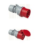 Wtyczka przenośna Turbo Shark 32A 400V 3P+Z+N IP44 + Gniazdo przenośne Turbo Shark 32A 400V 3P+Z+N IP44