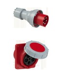 Wtyczka przenośna Power Twist 125A 400V 3P+Z+N IP67 + Gniazdo tablicowe skośne POWER TWIST 125A 400V 3P+Z+N IP67