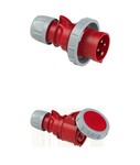 Wtyczka przenośna Shark 32A 400V 3P+Z IP67 + Gniazdo przenośne SHARK 32A 3P+Z 400V IP67
