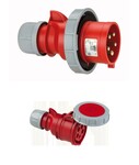 Wtyczka przenośna Shark 32A 400V 3P+Z+N IP67 + Gniazdo przenośne Shark 32A 400V 3P+Z+N IP67