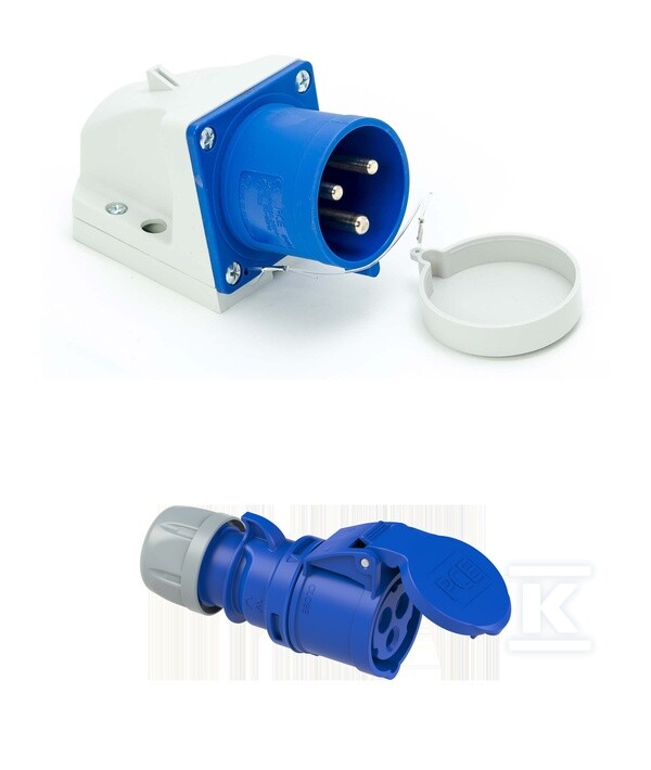Wtyczka odbiornikowa (stała) 32A 2P+Z - DPY926