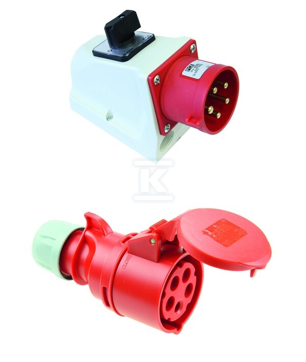 Wtyczka odbiornikowa 32A 3P+Z+N 400V z - DPY934