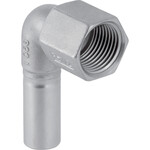 Kolano przejściowe Geberit Mapress Edelstahl 90° z gwintem wewnętrznym i końcówką wsuwaną: d=15mm, Rp=1/2''