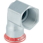 Geberit Mapress C-Stahl FKM transition elbow 90 ° with female thread d28-Rp1