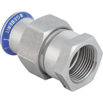 Śrubunek przejściowy Geberit Mapress Edelstahl z gwintem wewnętrznym, nakrętka ze stali CrNi: d=22mm, Rp=3/4''
