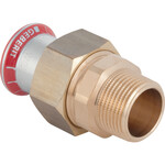 Śrubunek przejściowy Geberit Mapress C-Stahl z gwintem zewnętrznym: d=22mm, R=3/4''