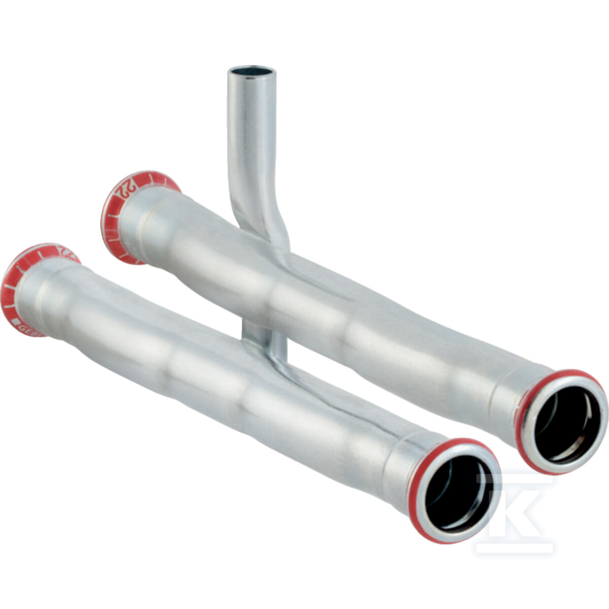 Cross tee Geberit Mapress C-Stahl R-HE - 23603