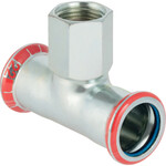 Trójnik z gwintem wewnętrznym Geberit Mapress C-Stahl (FKM niebieski): d=108mm, Rp=3/4'', d1=108mm