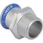 Перехідна муфта Geberit Mapress Edelstahl FKM із зовнішньою різьбою d28-R1