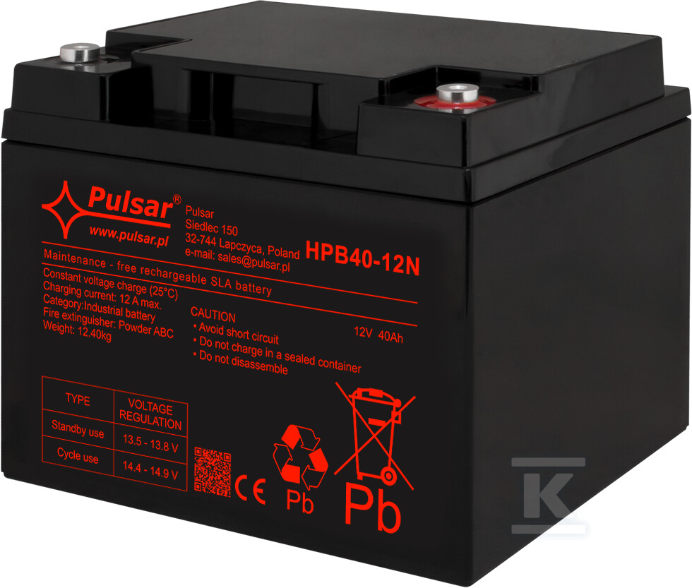Akumulator 40Ah/12V HPB - HPB40-12N